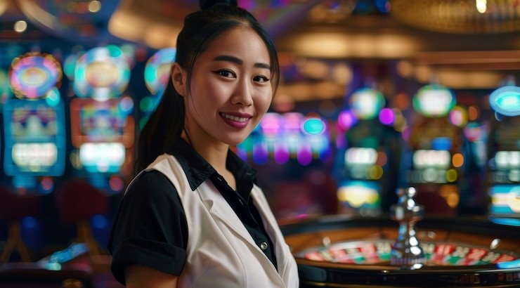Gold VIP roulette table interface